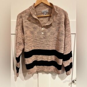 Vintage Little Extra Spice Sweater Women 18w/38 Cottage Pink And Grey 90s